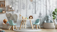 Winter Wildlife Wall Mural - Wallanza