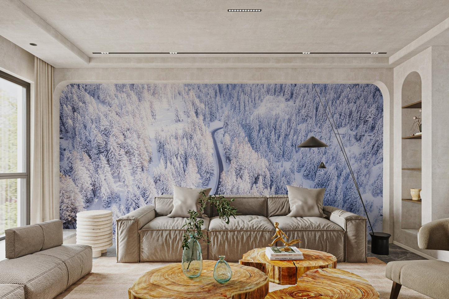 Winter Wonderland Forest Wallpaper - Wallanza