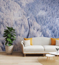 Winter Wonderland Forest Wallpaper - Wallanza