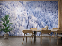 Winter Wonderland Forest Wallpaper - Wallanza