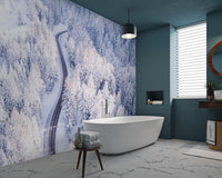 Winter Wonderland Forest Wallpaper - Wallanza