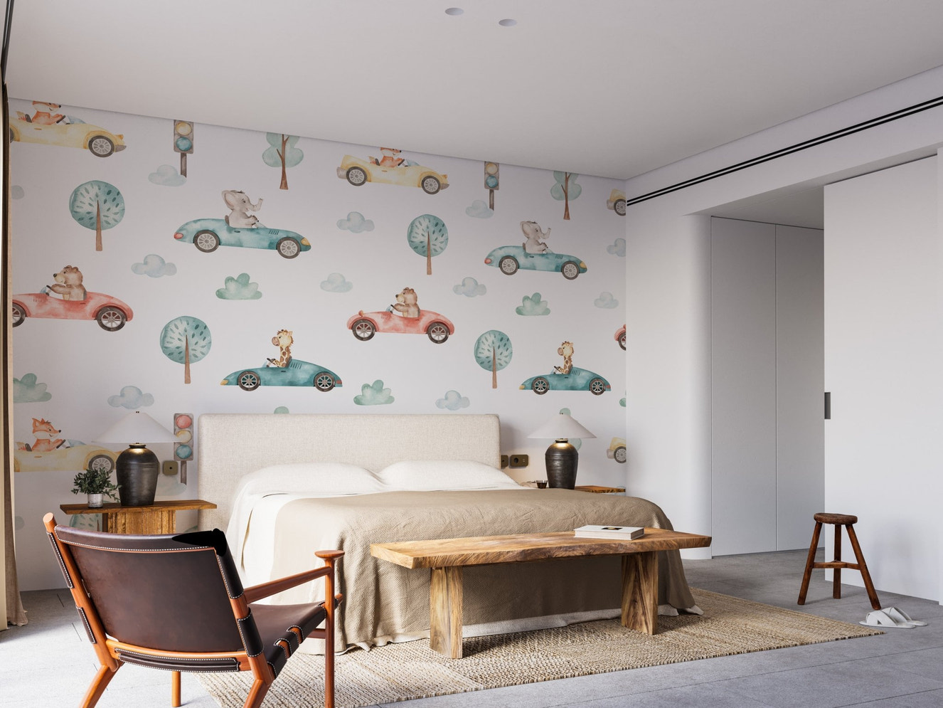 Woodland Creatures Race Scene Wallpaper - Wallanza