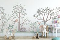 Woodland Creatures Wall Mural - Wallanza