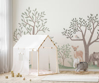 Woodland Creatures Wall Mural - Wallanza