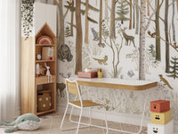 Woodland Forest Friends Wall Mural - Wallanza