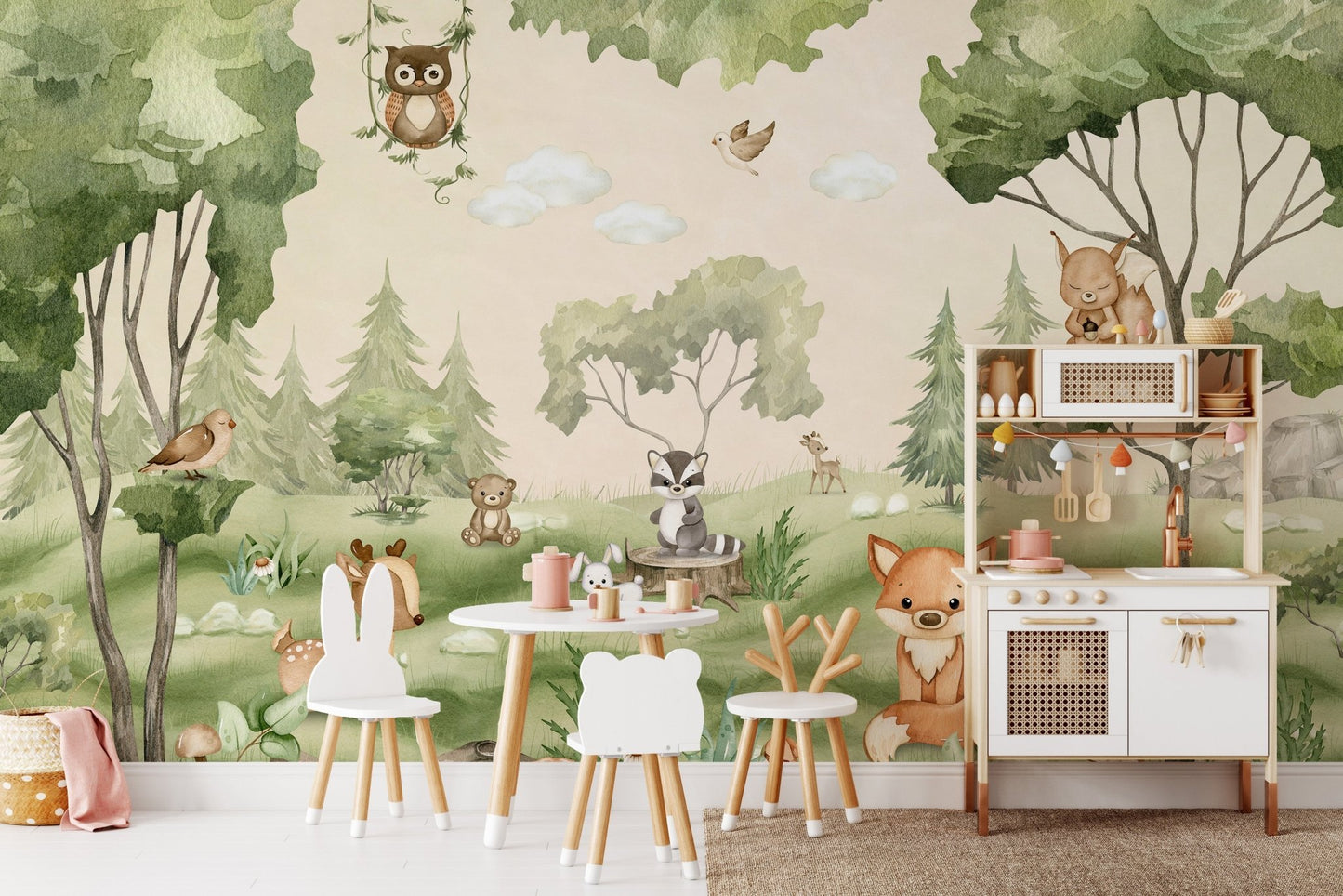 Woodland Joy Kids Wall Mural - Wallanza