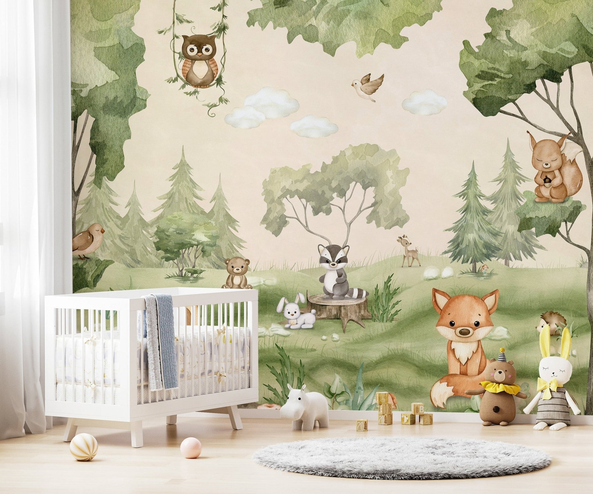 Woodland Joy Kids Wall Mural - Wallanza