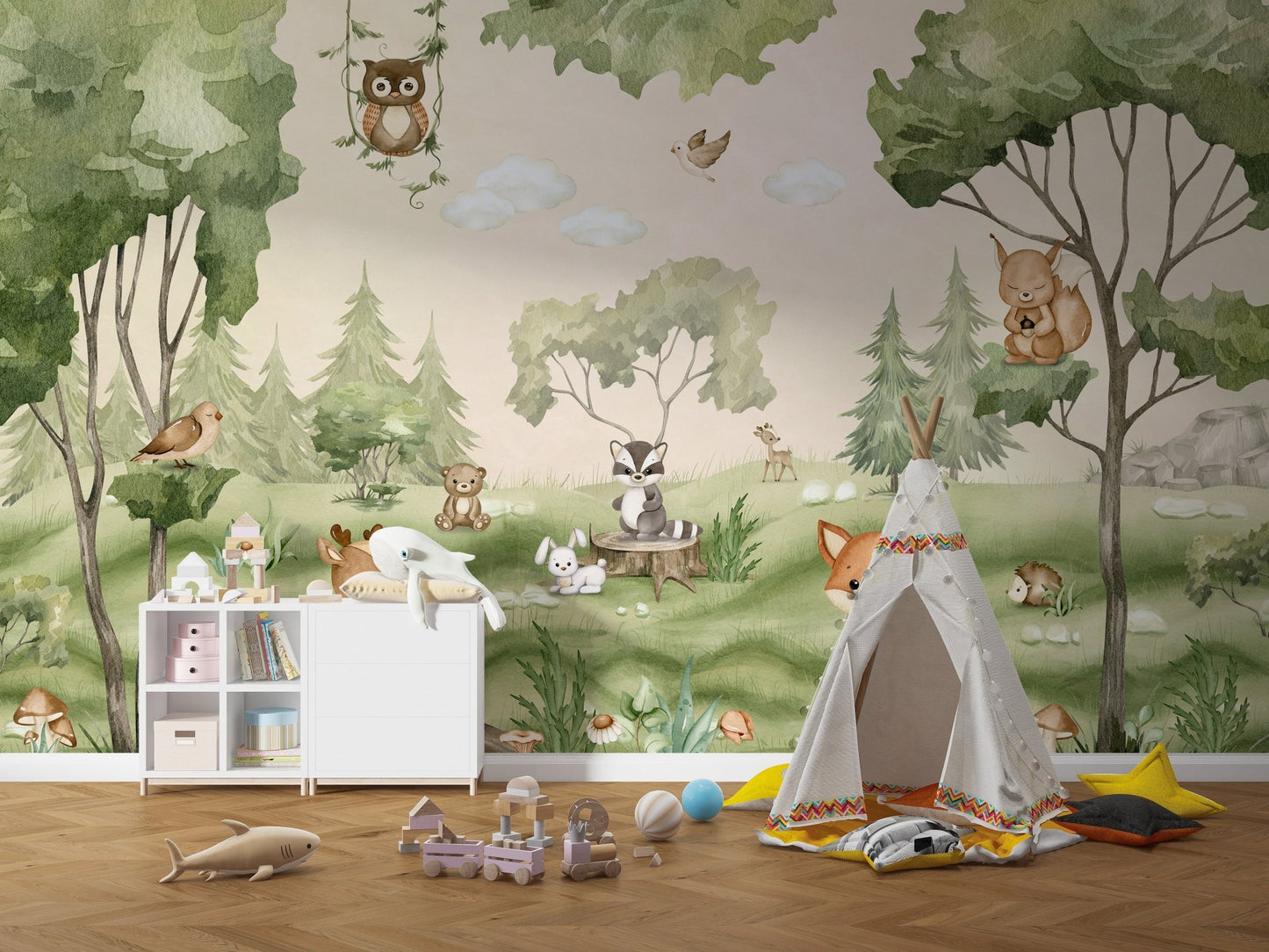 Woodland Joy Kids Wall Mural - Wallanza