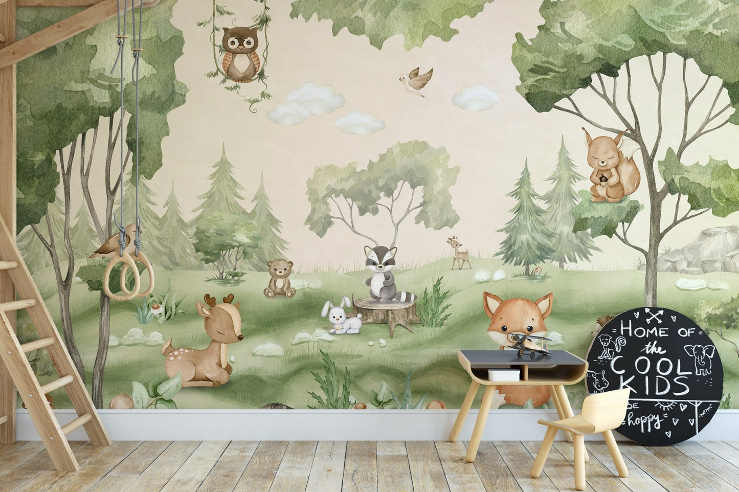 Woodland Joy Kids Wall Mural - Wallanza