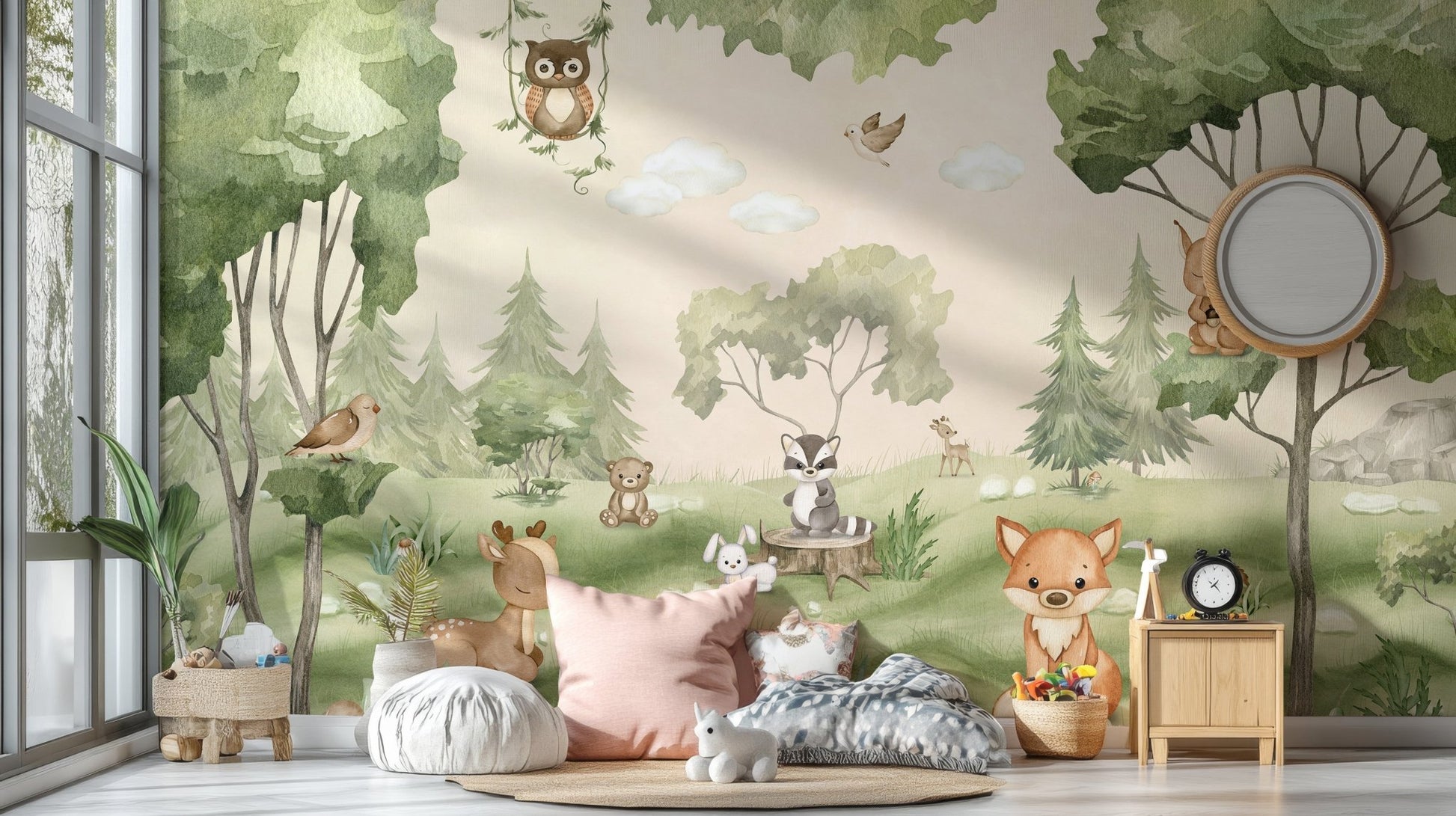 Woodland Joy Kids Wall Mural - Wallanza