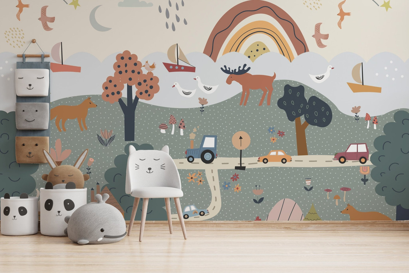 Woodland Nursery Wallpaper - Wallanza