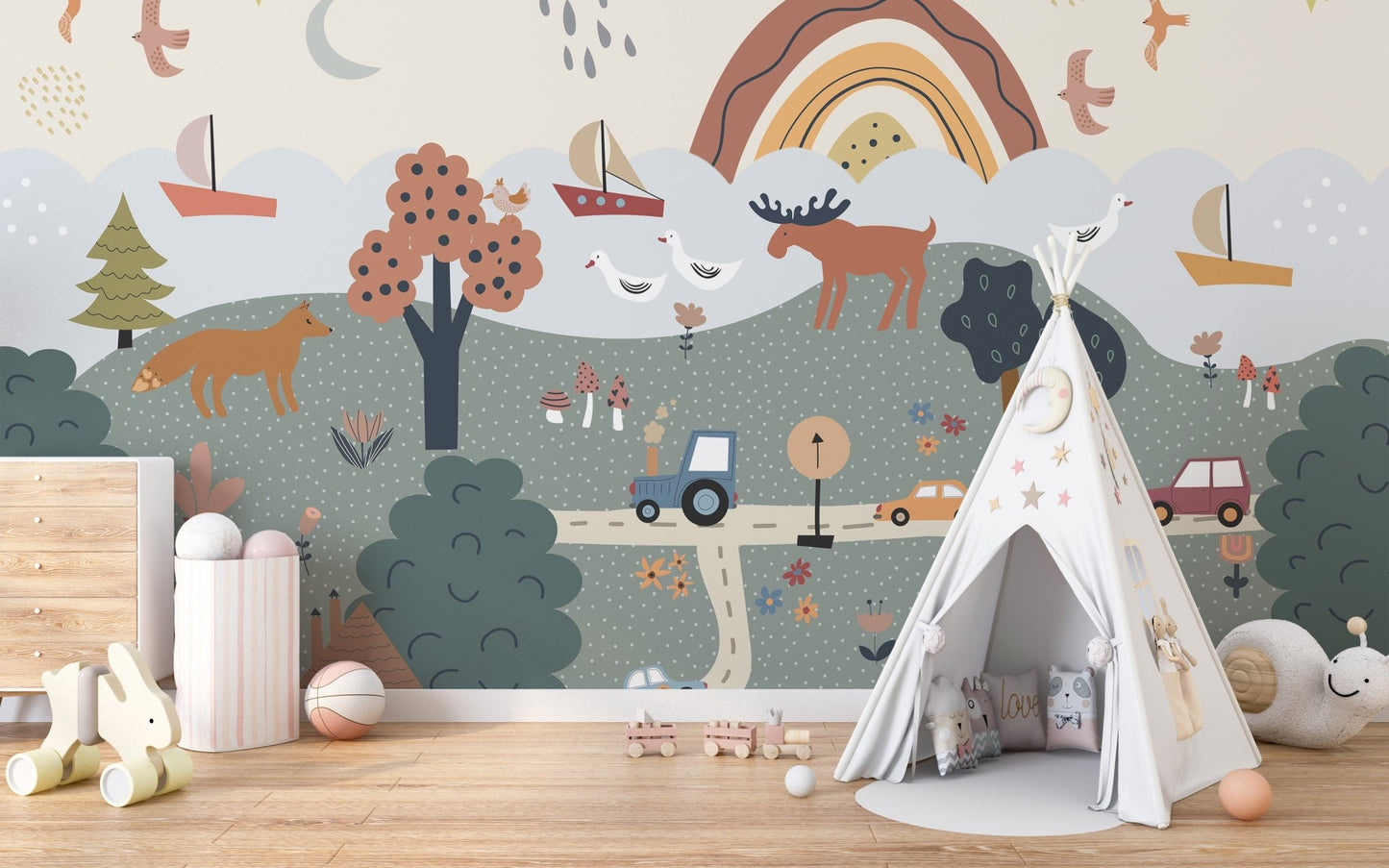 Woodland Nursery Wallpaper - Wallanza