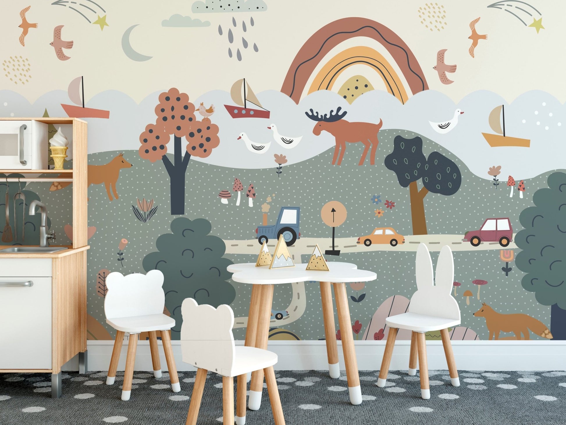 Woodland Nursery Wallpaper - Wallanza