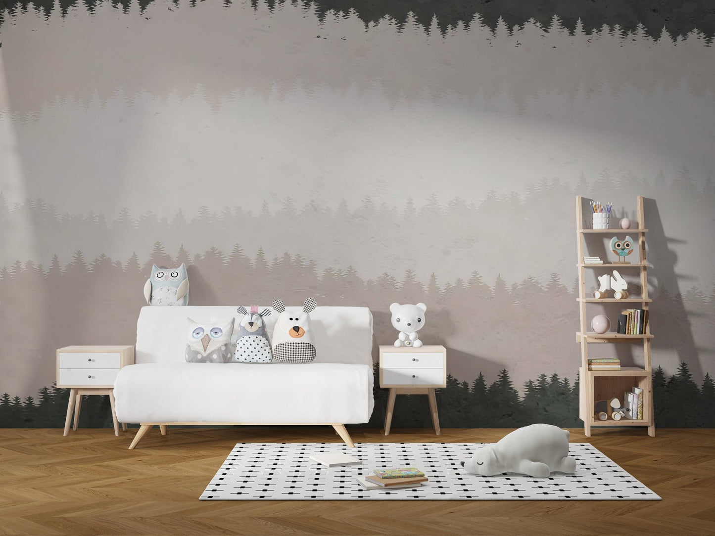 Woodland Shades Wallpaper Mural - Wallanza