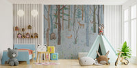 Woodland Wildlife Wallpaper Mural - Wallanza