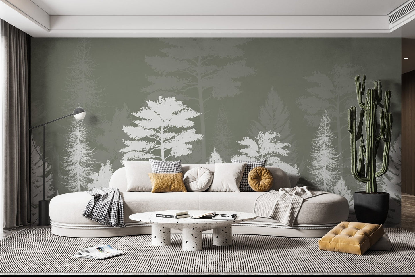Woods Shadow Wallpaper Mural - Wallanza