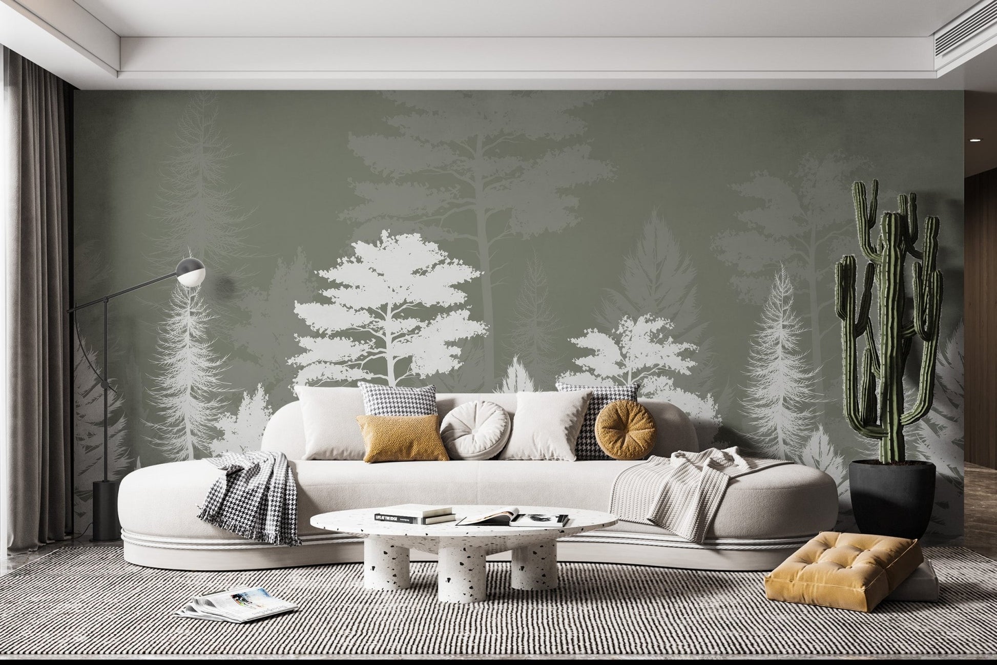 Woods Shadow Wallpaper Mural - Wallanza