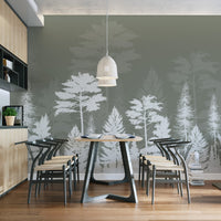 Woods Shadow Wallpaper Mural - Wallanza