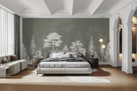 Woods Shadow Wallpaper Mural - Wallanza