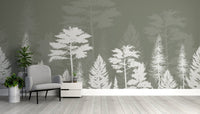 Woods Shadow Wallpaper Mural - Wallanza