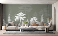 Woods Shadow Wallpaper Mural - Wallanza