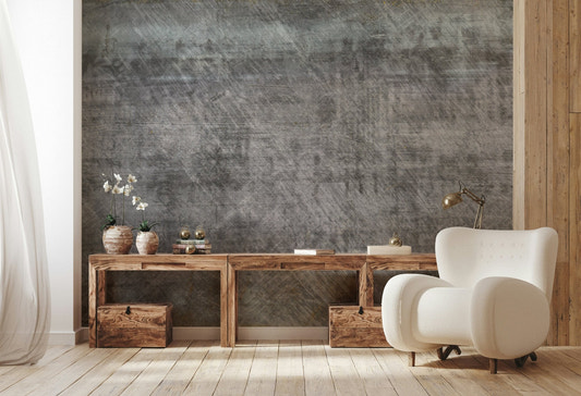 Industrial steel gray loft accent wall mural