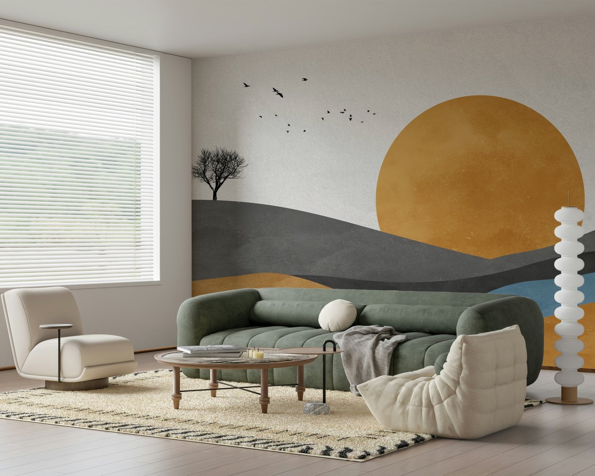 Zenith Horizon Wall Mural - Wallanza